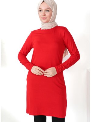 Penye Tunik Kırmızı Penye Tunik Kırmızı