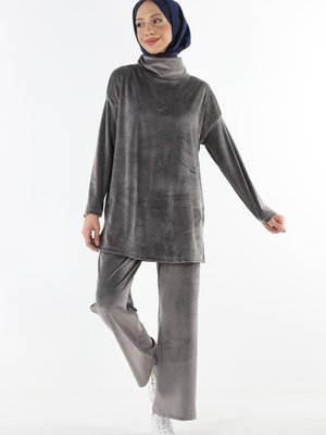 Kadife Tunik Pantolon İkili Takım Kadife Tunik Pantolon İkili Takım