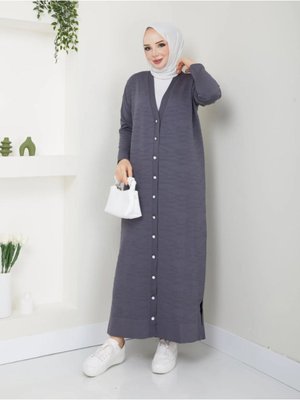 Tüylenmez Tam Boy Hırka Soğuk İplik Merserize Tüylenmez Tam Boy Hırka Soğuk İplik Merserize