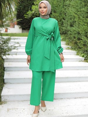 Zümrüt Yandan Bağlamalı Takım