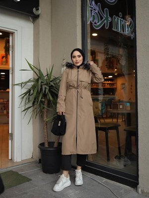 Vizon Düğme Detaylı Mont