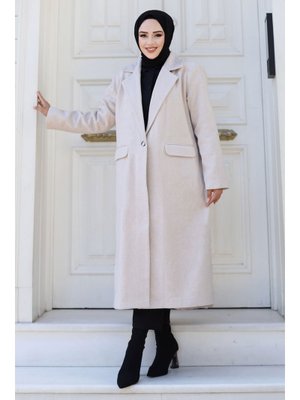 Bej Balıksırtı Desenli Kaban Bej Balıksırtı Desenli Kaban