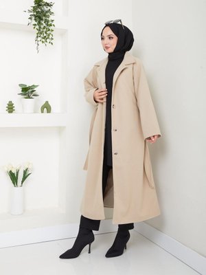 Bağlamalı Ve Düğmeli Kaşe Kaba Ck