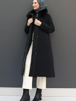 Şişme Anorak Mont Siyah Şişme Anorak Mont Siyah