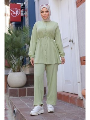 Hakim Yaka Detaylı Mint Takım Hakim Yaka Detaylı Mint Takım