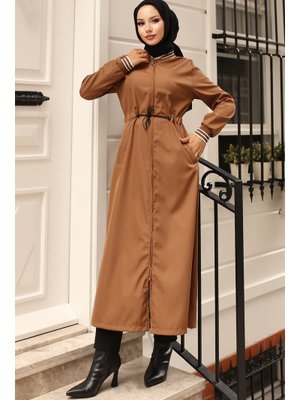 Taba Mevsimlik Beli Lastikli Trençkot