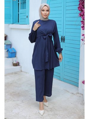 Yandan Bağlamalı Lacivert Takım Yandan Bağlamalı Lacivert Takım