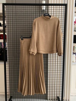 İlkbahar Yaz Yeni Sezon Keten Takım Alt Üst Etek Bel Lastikli