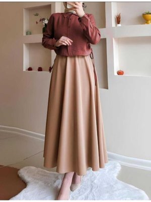 Puf Scuba Kloş Etek Puf Scuba Kloş Etek