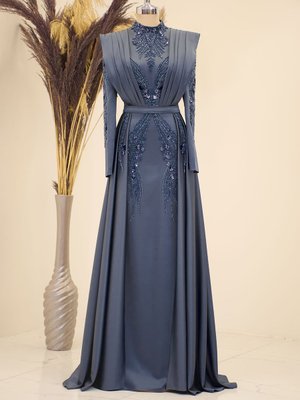 Antrasit Miranda Abiye Elbise Antrasit Miranda Abiye Elbise