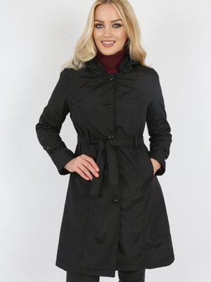 Siyah Renk Yeni Trençkot Yağmurluk