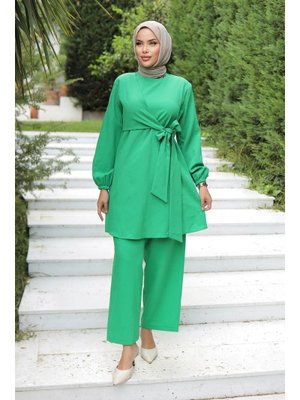 Yandan Bağlamalı Zümrüt Takım Yandan Bağlamalı Zümrüt Takım