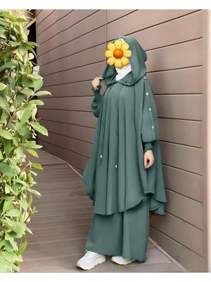 Yeni Sezonlu Kadın Tesettürlü Yazlık Çarşaf İki Parçalıdır Model G Yeni Sezonlu Kadın Tesettürlü Yazlık Çarşaf İki Parçalıdır Model G