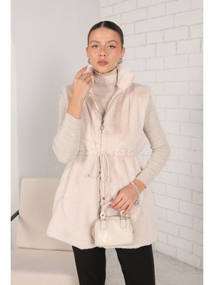 Taş Suni Kürk Yelek