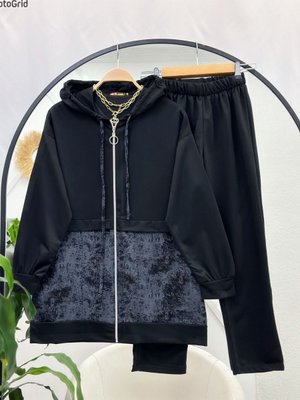 Kapşonlu Cepli İkili Takım