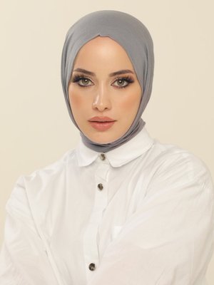 Gri Pratik Penye Şal Gri Pratik Penye Şal