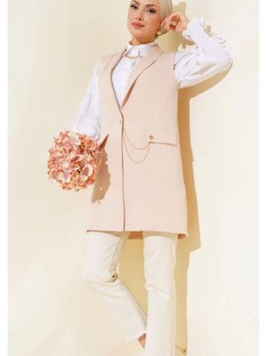 Zincir Detaylı Yelek Zincir Detaylı Yelek