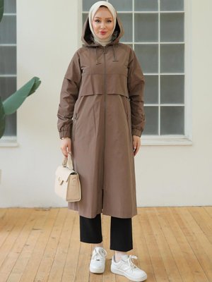 Trend Astarlı Yağmurluk Kap Sonbahar Kış Yeni Sezon