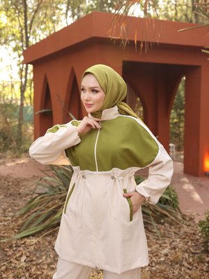 Fermuarlı Eşofman İkili Takımı Double Crep Kumaşlı