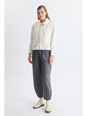 Beyaz Liam Cepli Goldfox Ceket