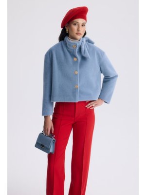 Mavi Gold Düğme Goldfox Kaban