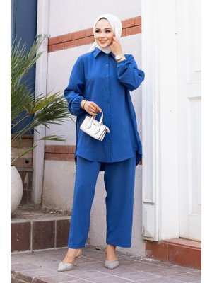 Pilise Detaylı İndigo Takım