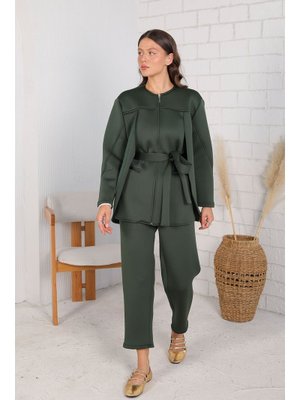 Haki Scuba Puf Takım