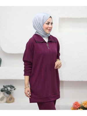 Yarım Fermuarlı Eşofman Takımı