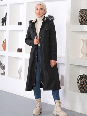 Siyah Tünel Detaylı Mont