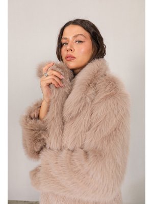 Bej Suni Kürk Kaban