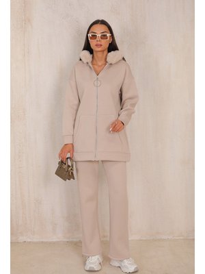 Taş Üç İplik Kürklü Takım