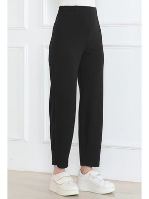 Siyah Havuç Kesim Pantolon