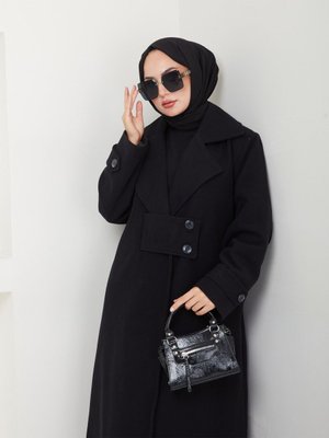 Düğme Detaylı Kaşe Kaban Ck Düğme Detaylı Kaşe Kaban Ck