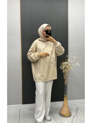 Taşlı Yıldız Detaylı Sweat Taşlı Yıldız Detaylı Sweat