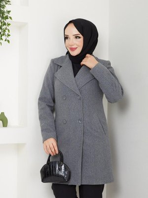 Çift Cepli İçi Astarlı Kışlık Kaşe Kaban Çift Cepli İçi Astarlı Kışlık Kaşe Kaban