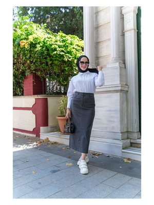 Ara Boy Likralı Gabardin Etek