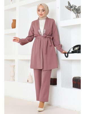 Gül Kurusu Taş Detaylı Takım