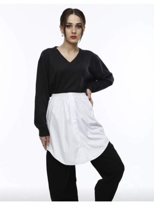 Beyaz Içlik Gömlek Etek Beyaz Içlik Gömlek Etek