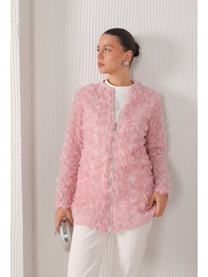 Pudra Güllü Ceket