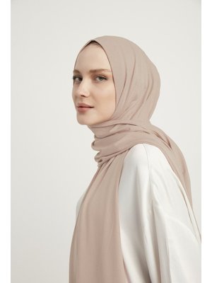 Açık Gül Kurusu Likralı Penye Şal