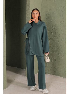 Petrol Yeşili Oysho Bağlamalı Takım