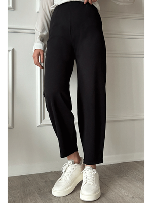 Havuç Model Pensli Siyah Pantolon Havuç Model Pensli Siyah Pantolon