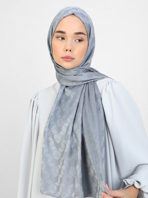 Gri Diamond Mermer Desen Şal