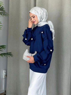 Cesika Scuba Sweat Lacivert