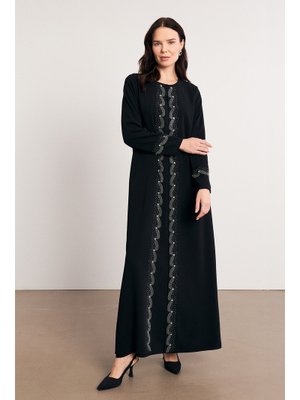 Siyah Lavin Büyük Beden Abiye Siyah Lavin Büyük Beden Abiye