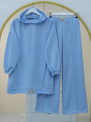 Kapüşonlu Arma Detaylı Penye Takım