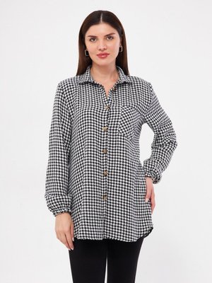 Tek Cepli Kolu Lastikli Kışlık Şanel Gömlek