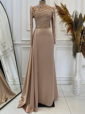 Rose Leyla Abiye Elbise