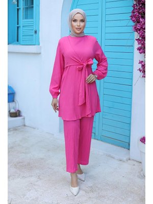 Yandan Bağlamalı Fuşya Takım Yandan Bağlamalı Fuşya Takım