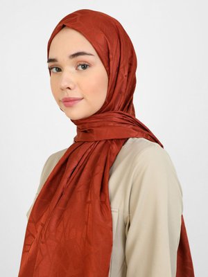 Kiremit Diamond Mermer Desen Şal